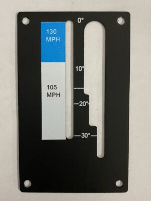 Cessna 177B Flap Placard