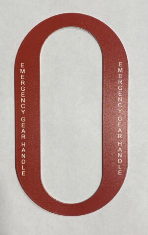 Emergency Gear Handle Plate