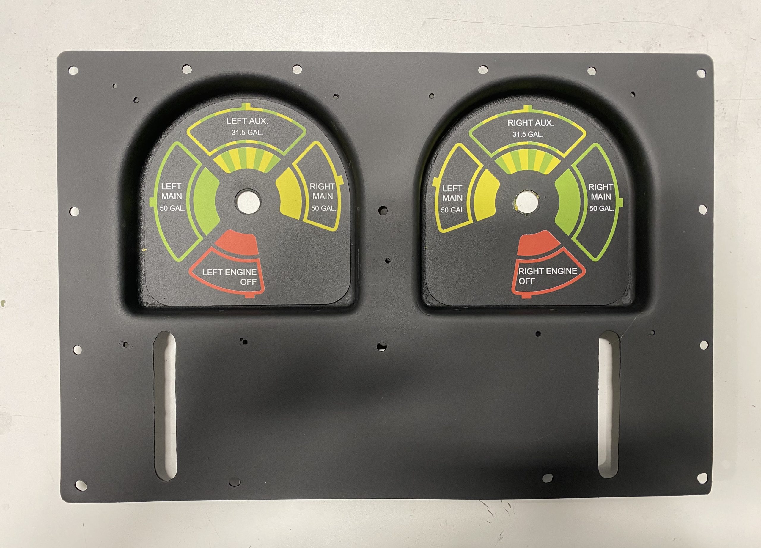 Cessna 340A Fuel Selector Plate (SET) Custom Aircraft Instrument